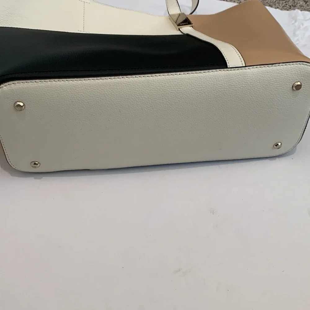 DkNy tote color block bag leather